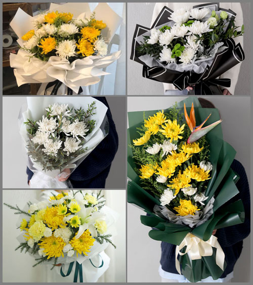 湖北孝感市安陆市府城街道南大社区白事花束代送